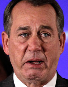 Incoming Weeper of the House John Boehner (R-OH)