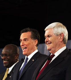Herman Cain, Mitt Romney & Newt Gingrich