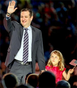 Ted Cruz and daughter Caroline