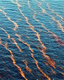 The oil slick from a BP rig that exploded, killing 11 workers, is headed for land as 200,000 gallons a day leak into the Gulf of Mexico 