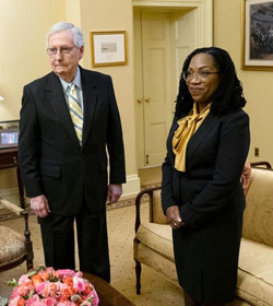 Mitch McConnell and Ketanji Brown Jackson