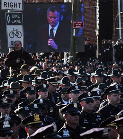NYC police turning backs on Mayor DeBlasio