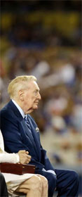 Vin Scully and Kevin Costner