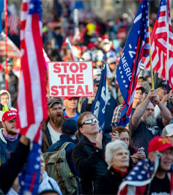 "Stop the steal" protestors
