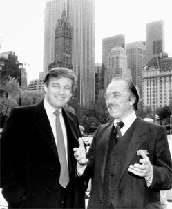 Fred Trump talking to his son Donald