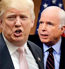 Donald Trump and John McCain