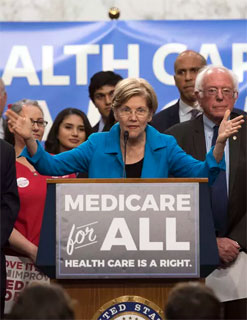 Elizabeth Warren at Medicare For All event