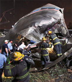 Amtrak derailment in Philadelphia