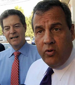Sam Brownback and Chris Christie