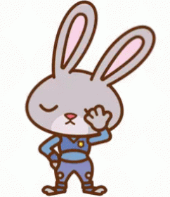 Bunny shaking head