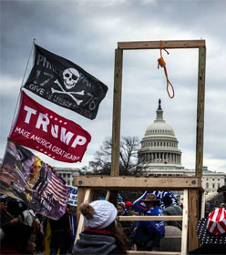 Gallows erected outside U.S. Capitol on January 6, 2121