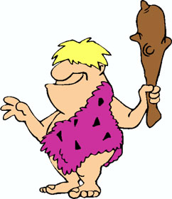 Caveman with club