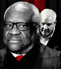 Clarence Thomas and Harlan Crow