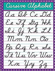 Cursive alphabet