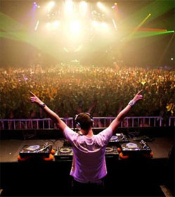 DJ and crowd