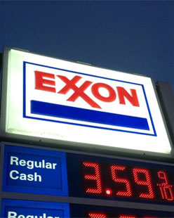 Exxon sign