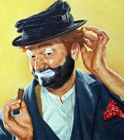 Illustration of Red Skelton as Freddie the Freeloader