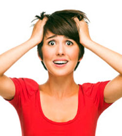Frustrated woman
