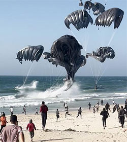 Gaza food drop