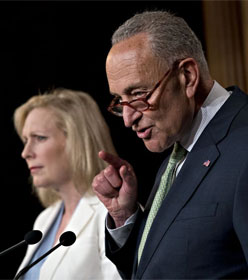 Sens. Kirsten Gillibrand and Chuck Schumer (D-NY)
