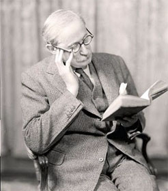 Man reading book