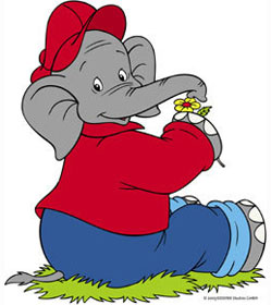 Happy elephant