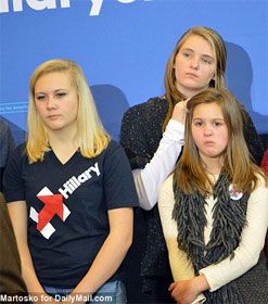 Bored Hillary Clinton fans