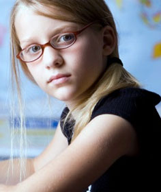 Intelligent schoolgirl