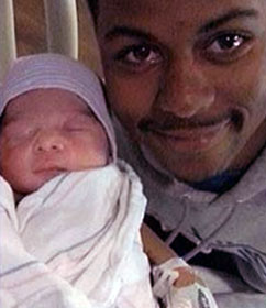 The late Malcolm Mency and son