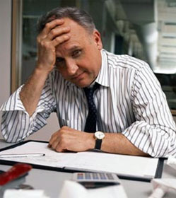 Frustrated business owner