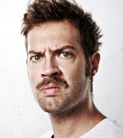 Irritated white man