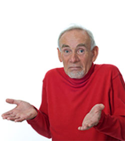 Man shrugging