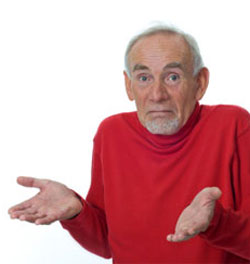 Man shrugging