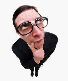 Nerd thinking