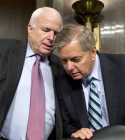 John McCain and Lindsey Graham