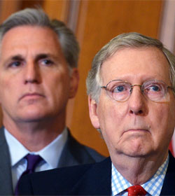 Kevin McCarthy and Mitch McConnell