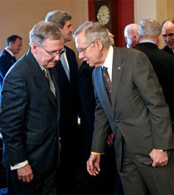 Mitch McConnell and Harry Reid