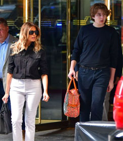 Melania and Barron Trump