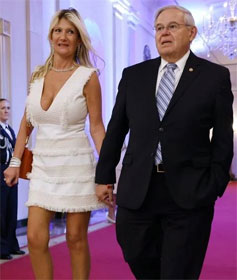 Nadine and Robert Menendez
