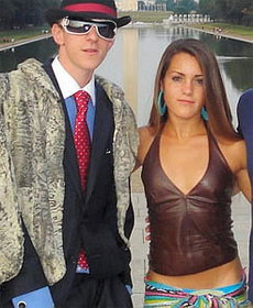 James O'Keefe III, shown with Hannah Giles in their ACORN get-up, was arrested after an incident at Sen. Mary Landrieu's (D-LA) office
