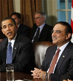 Pres. Obama with Pakistani Pres. Zardari