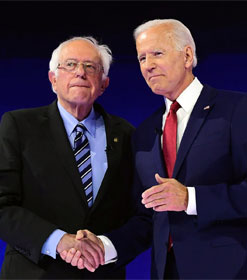 Bernie Sanders and Joe Biden