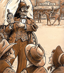 Snake oil salesman