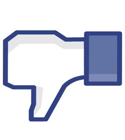 Thumbs down on Facebook