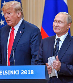 Donald Trump and Vladimir Putin