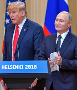 Donald Trump and Vladimir Putin