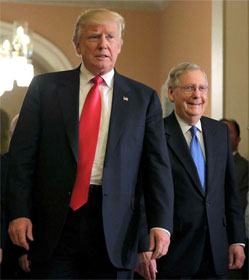 Donald Trump and Mitch McConnell