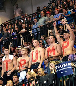 Young Trump supporters