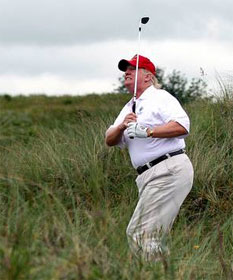 Donald Trump golfing