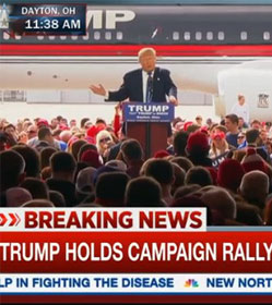 Trump rally on MSNBC
